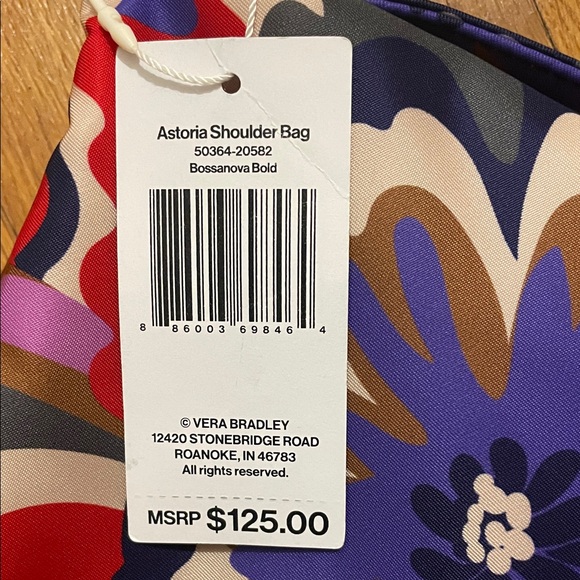 🆕 NWT Vera Bradley Astoria Women's Shoulder Bag - Picture 3 of 9